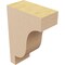 Ekena Millwork 2"W x 4"D x 6"H Classic Newport Rough Cedar Woodgrain TimberThane Corbel, Primed Tan CORUR02X04X06NEWRCPR - alternate 3
